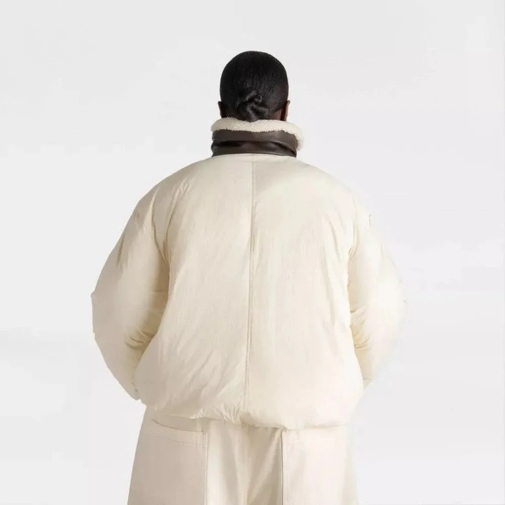 KBB KAHLANA Target Women's XS / Extra Small The Utility Puffer Coat Jacket Cream - Picture 7 of 9